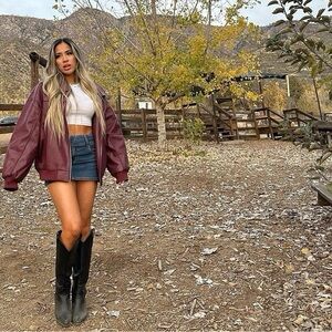 Princess Polly Brinkman Dark Wash Mini Skirt